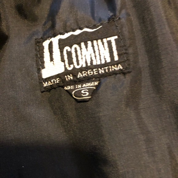 Vintage 1980’s Black Textured Leather Jacket By Comint  Argentina Women’s Small - Picture 8 of 8